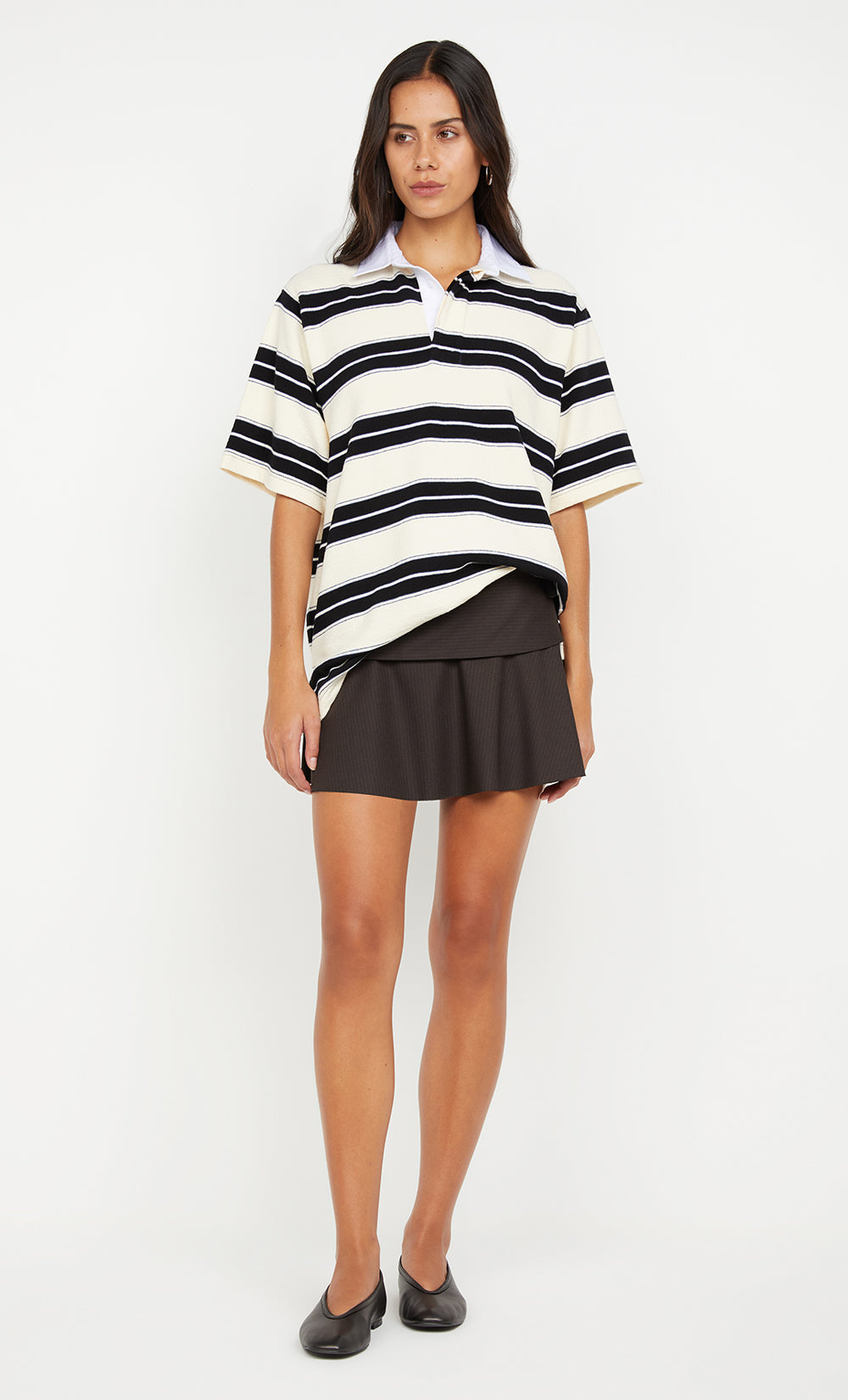 KYLO JERSEY TEE - INK/IVORY STRIPE