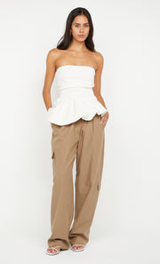 ROWENA STRAPLESS TOP - WHITE