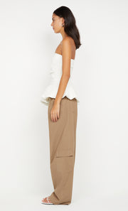 ROWENA STRAPLESS TOP - WHITE