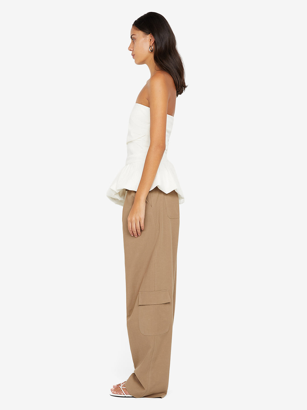 ROWENA STRAPLESS TOP - WHITE
