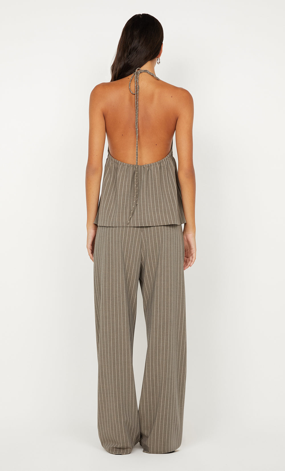 JONNI PANT - CHARCOAL STRIPE