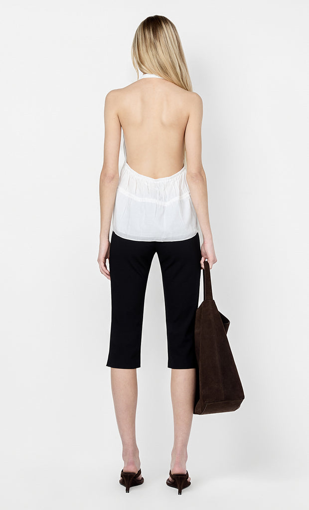 LYNNA HALTER TOP - WHITE