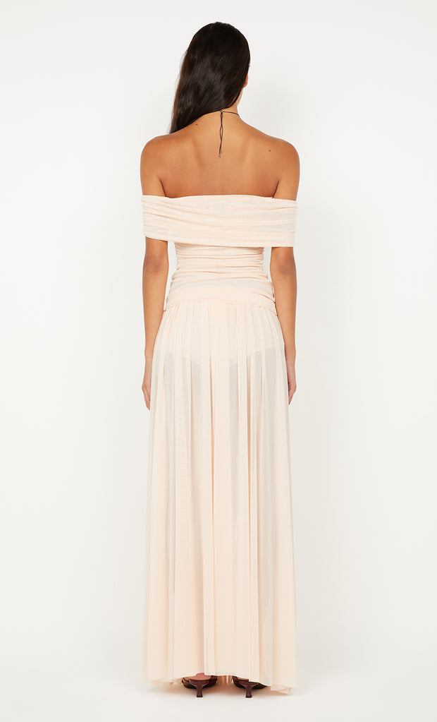 CAMILLE OFFSHOULDER TOP - PEACH