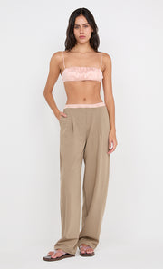 JAI CONTRAST PANT - TAUPEE/PEACH