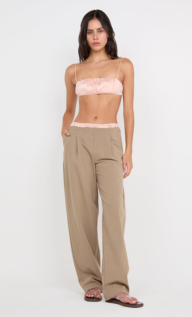 JAI CONTRAST PANT - TAUPEE/PEACH
