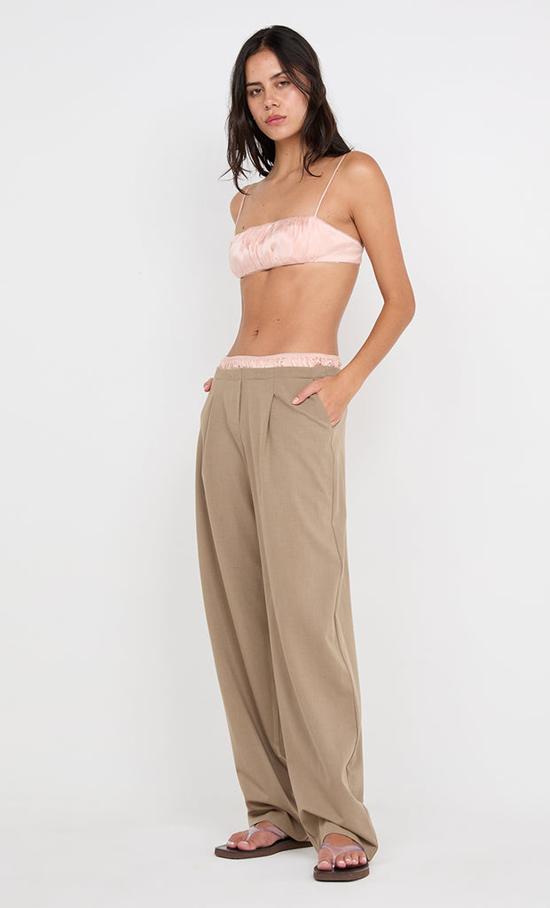 JAI CONTRAST PANT - TAUPEE/PEACH