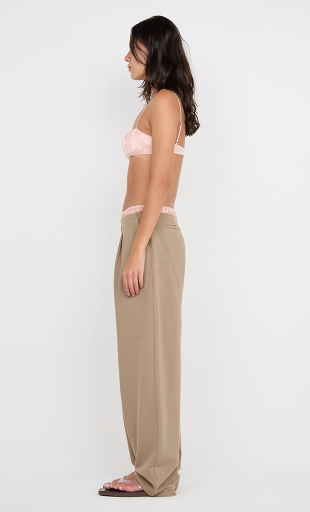 JAI CONTRAST PANT - TAUPEE/PEACH