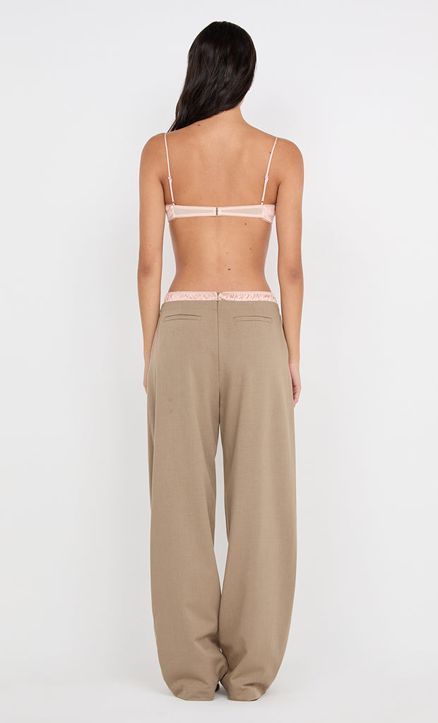 JAI CONTRAST PANT - TAUPEE/PEACH