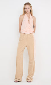 CELYSE HALTER TOP - PEACH