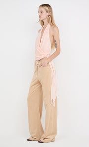 CELYSE HALTER TOP - PEACH