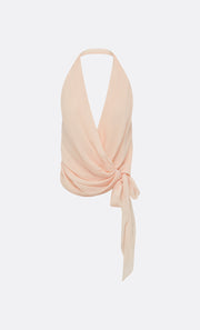 CELYSE HALTER TOP - PEACH