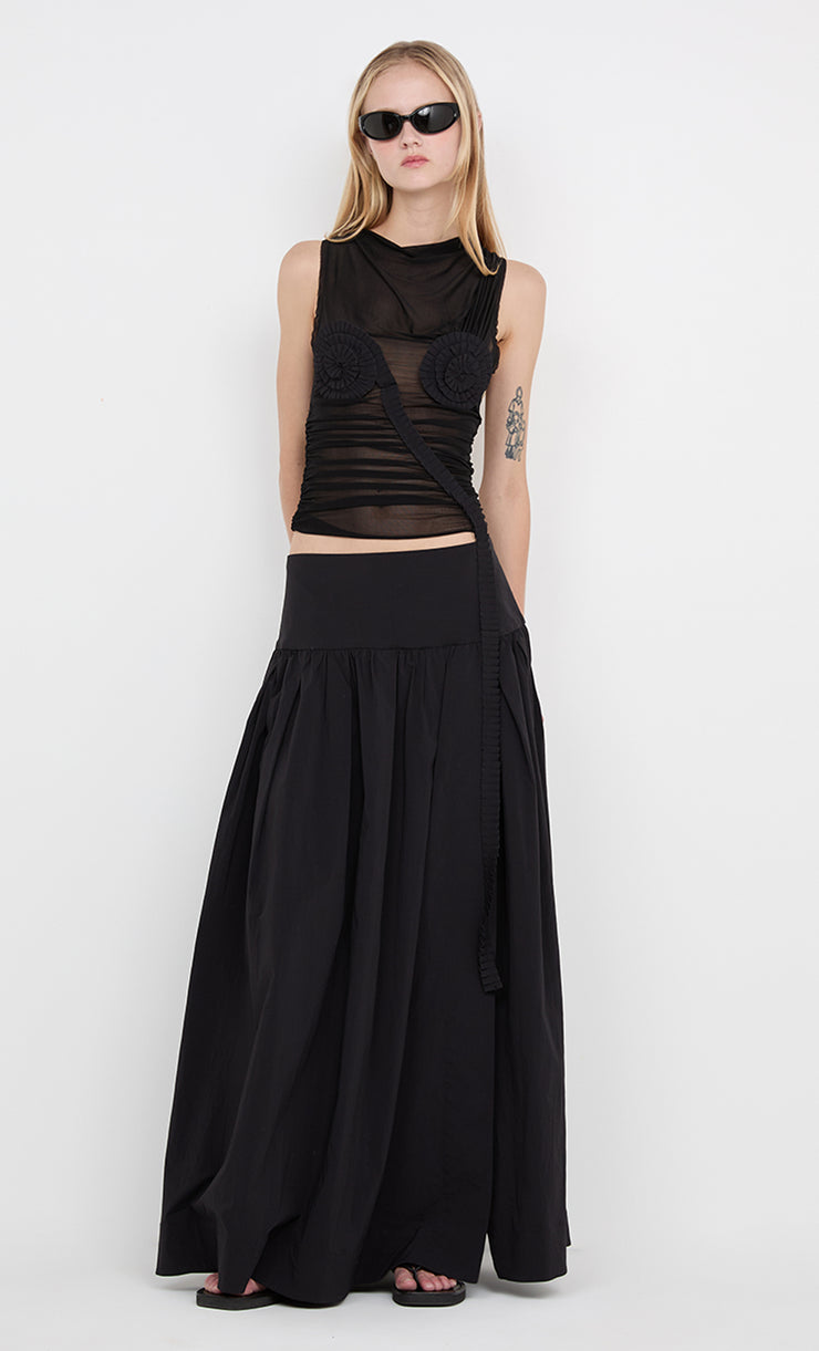 DANTE MAXI SKIRT - BLACK
