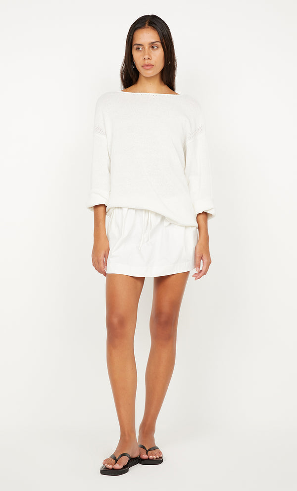DANTE MINI SKIRT - IVORY