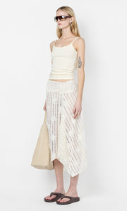 AMELIE MIDI SKIRT - IVORY