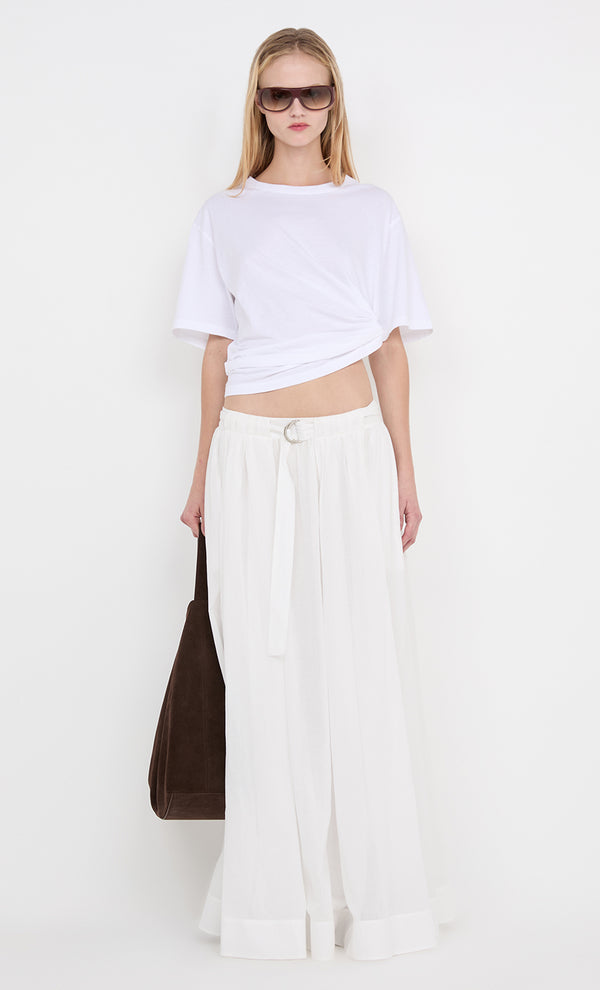 LYNNA MAXI SKIRT - WHITE