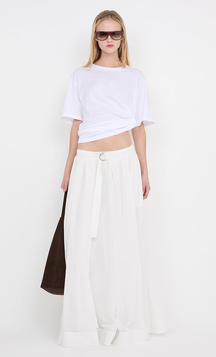 LYNNA MAXI SKIRT - WHITE