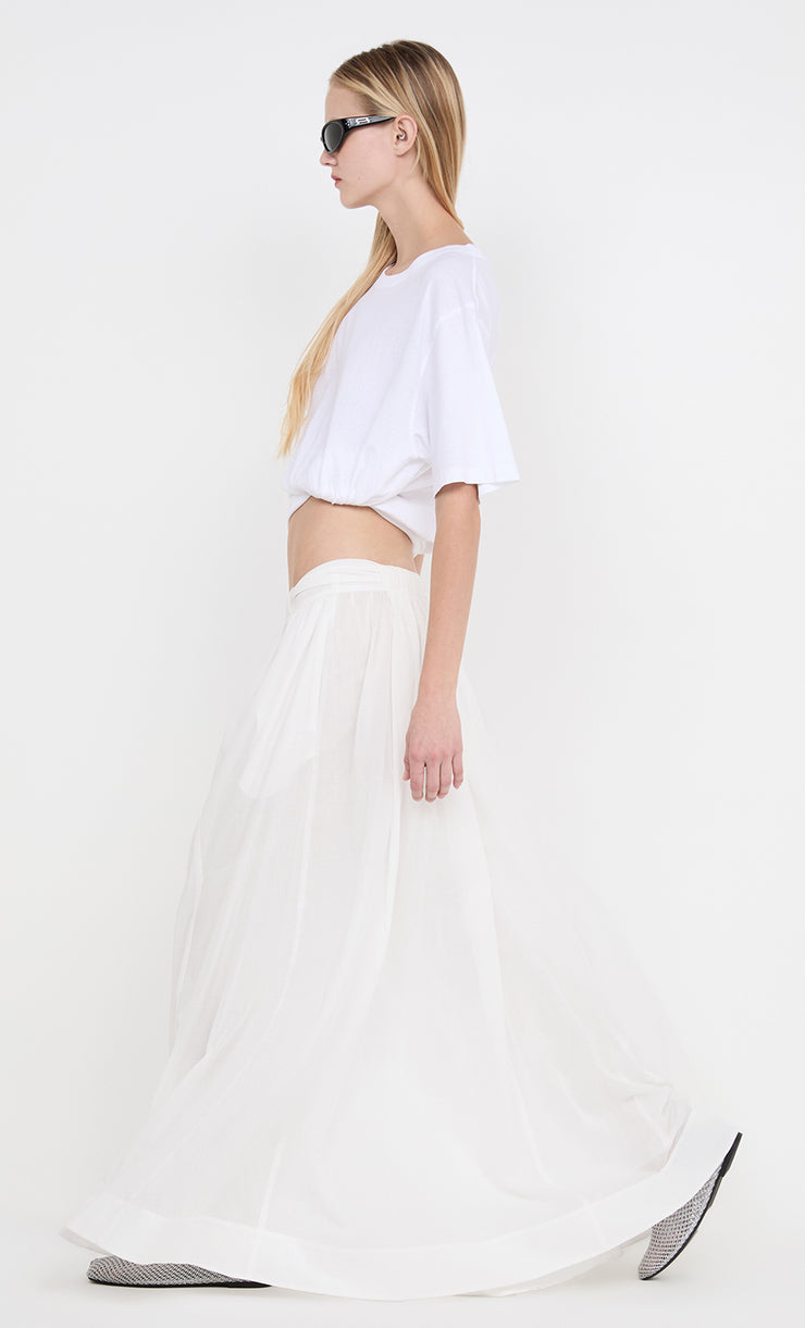 LYNNA MAXI SKIRT - WHITE