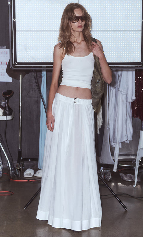 LYNNA MAXI SKIRT - WHITE