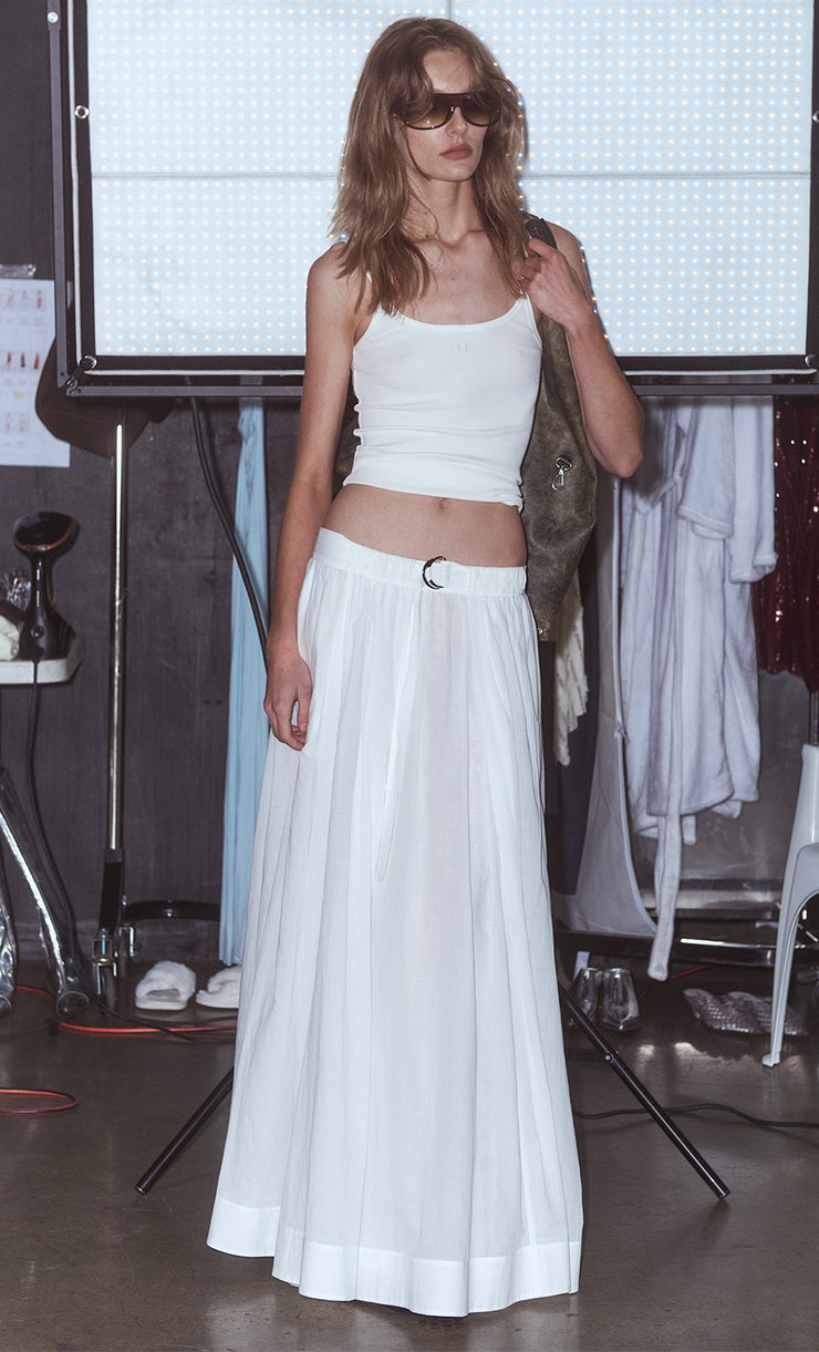 LYNNA MAXI SKIRT - WHITE