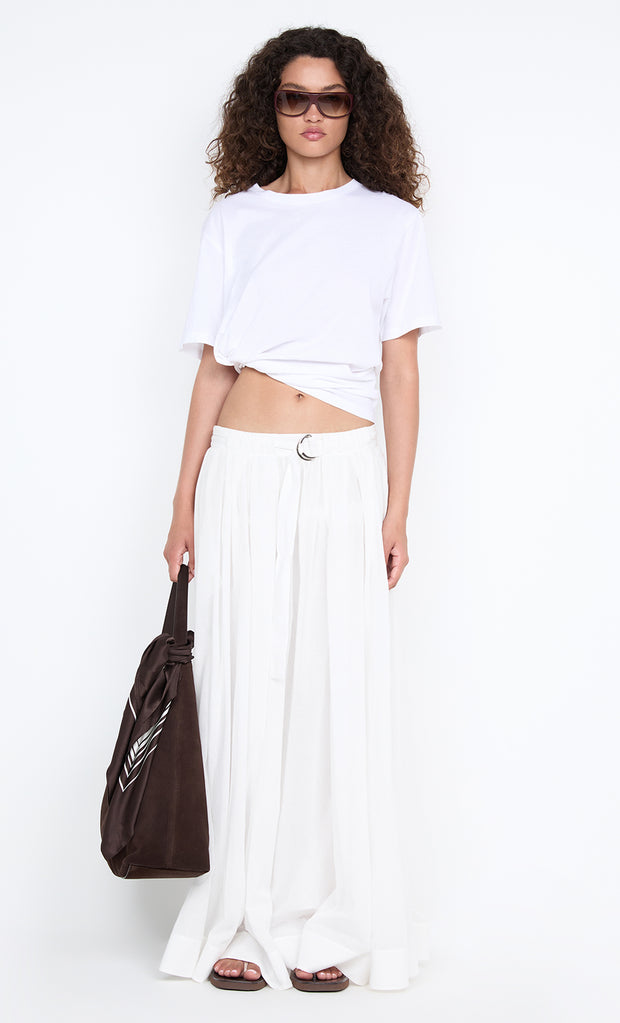 LYNNA MAXI SKIRT - WHITE