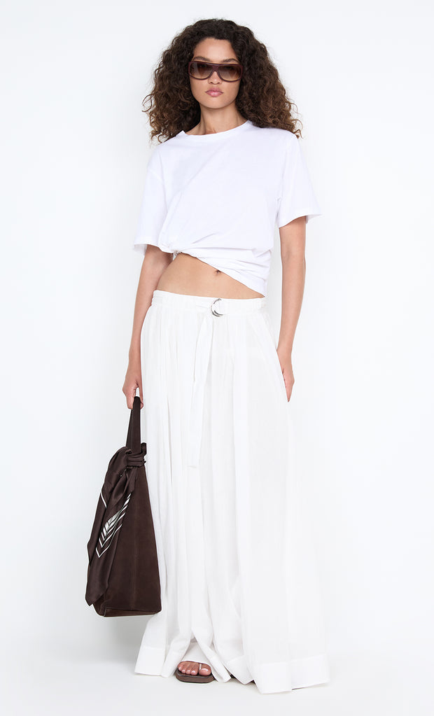 LYNNA MAXI SKIRT - WHITE