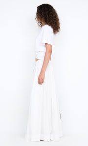 LYNNA MAXI SKIRT - WHITE