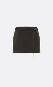 LYON MINI SKIRT - DARK CHOCOLATE