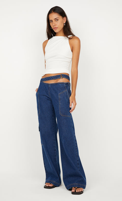 IONE ASYM TOP			 - IVORY