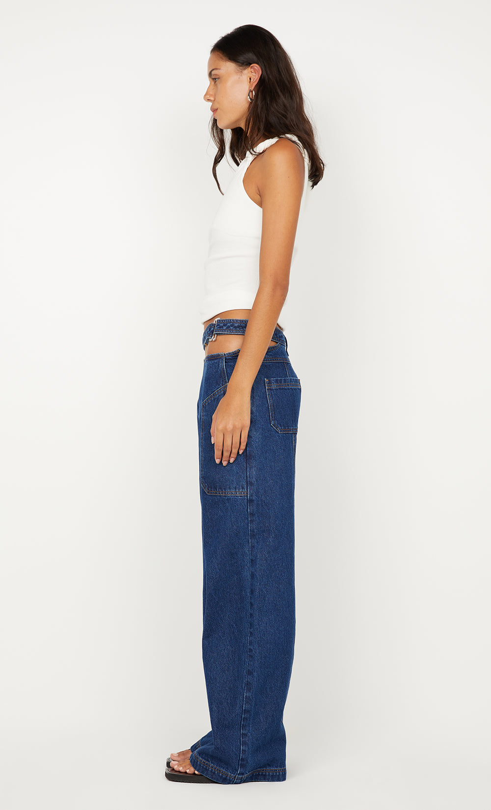 IONE ASYM TOP			 - IVORY