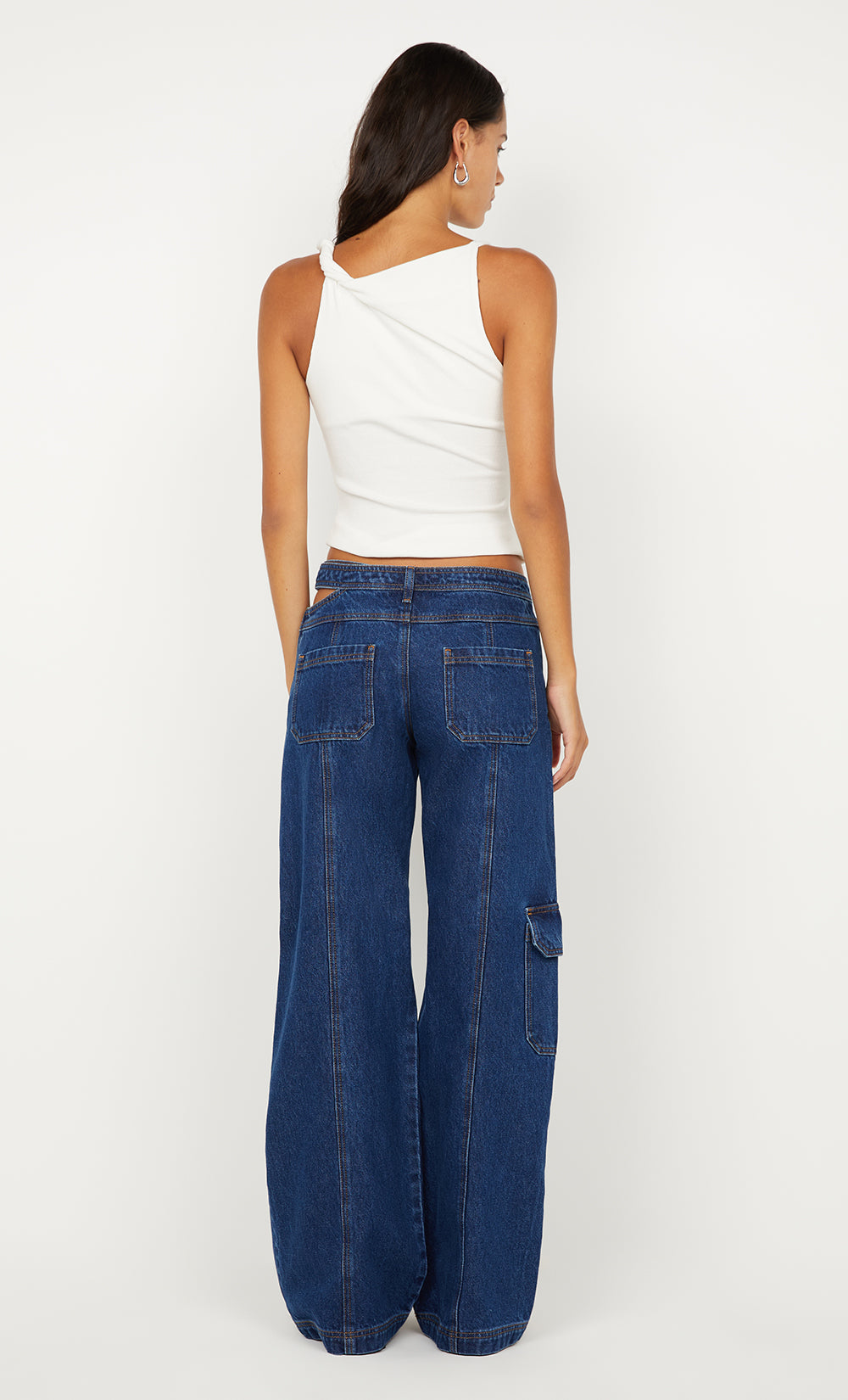 IONE ASYM TOP			 - IVORY