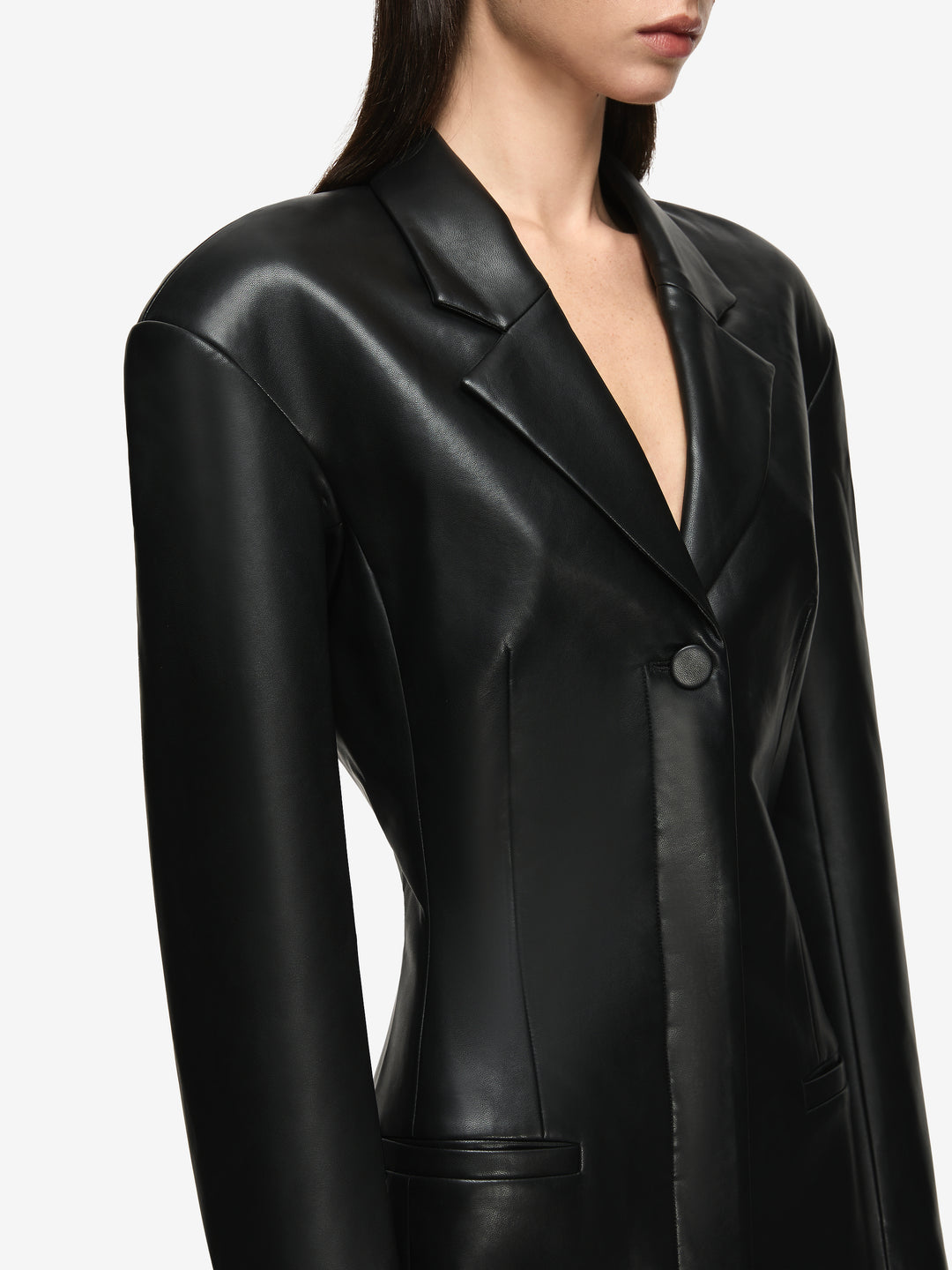 SAPHIRA BLAZER MINI DRESS - BLACK