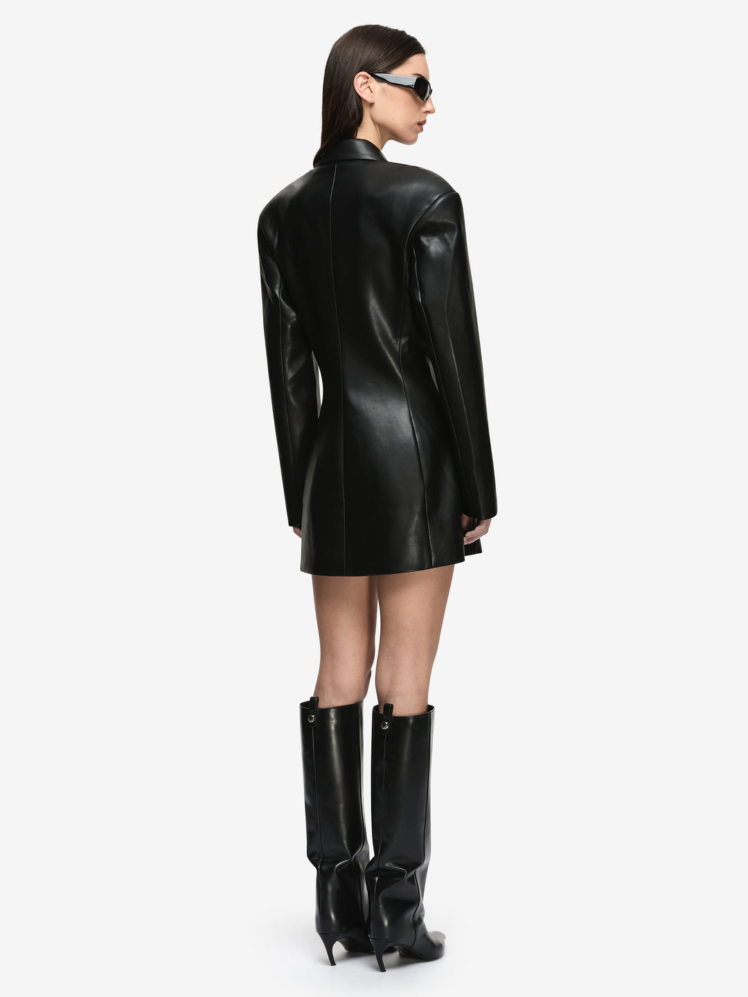 SAPHIRA BLAZER MINI DRESS - BLACK