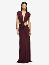 ODEA MAXI DRESS - PLUM