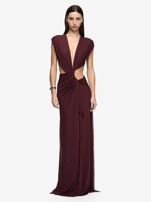 ODEA MAXI DRESS - PLUM