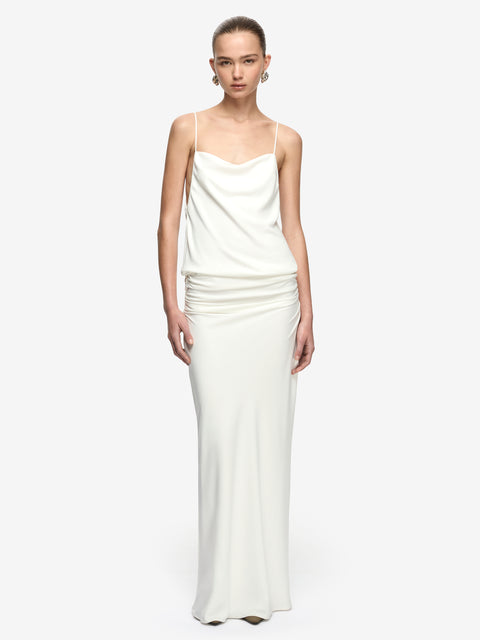 NERINA BLOUSON MAXI DRESS - IVORY