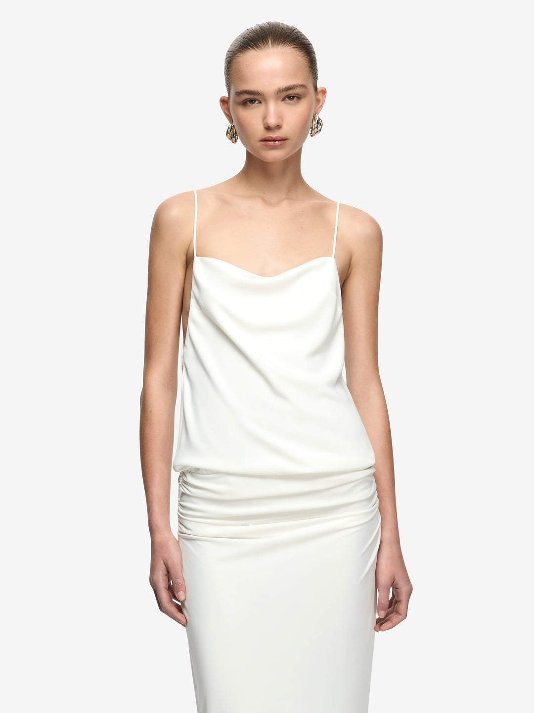 NERINA BLOUSON MAXI DRESS - IVORY