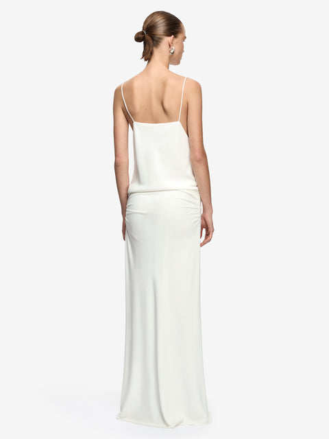 NERINA BLOUSON MAXI DRESS - IVORY