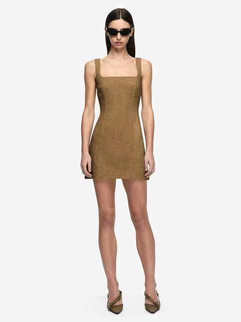 SILAS MINI DRESS - OLIVE