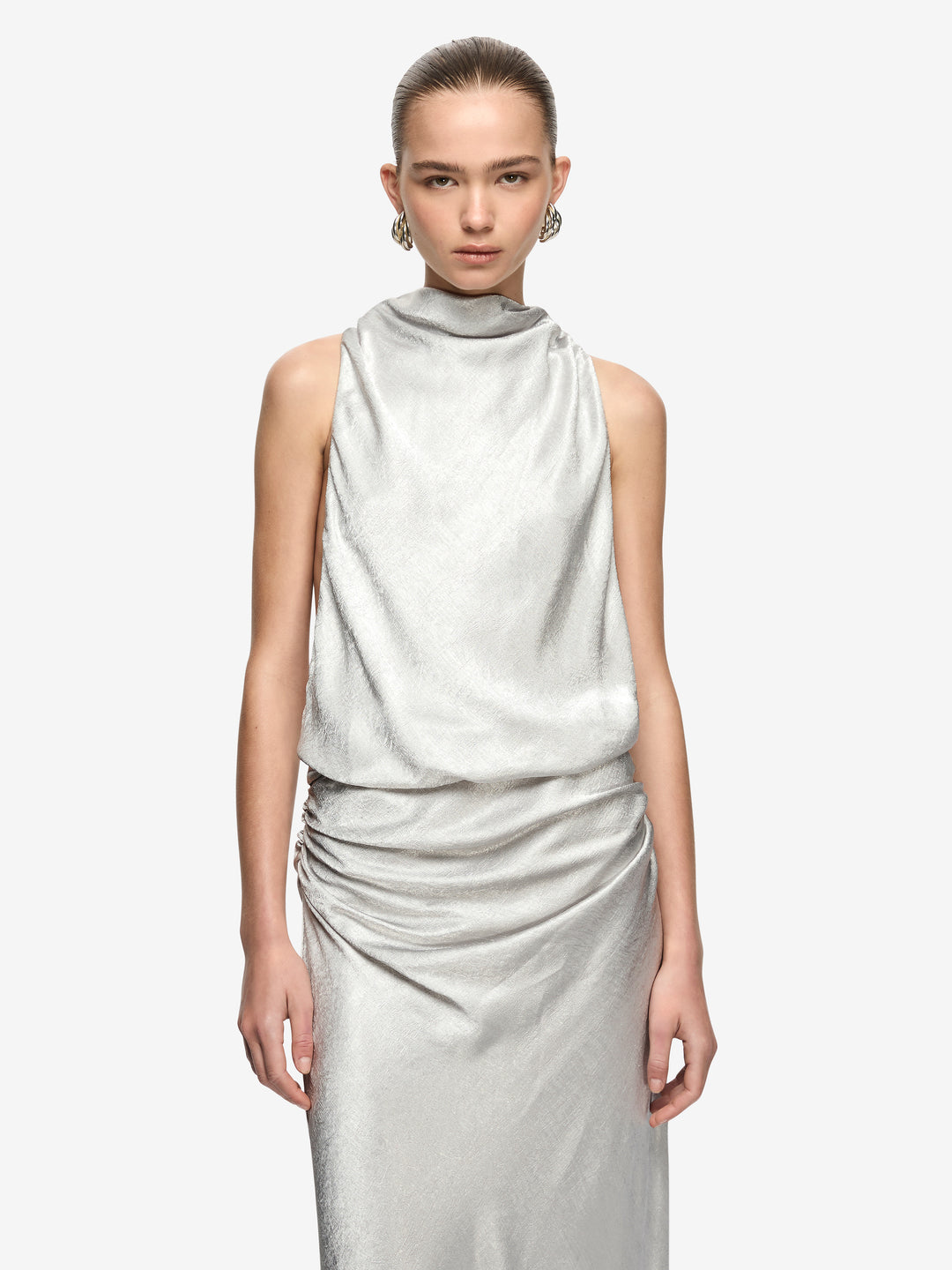 JUNA MAXI DRESS - SILVER