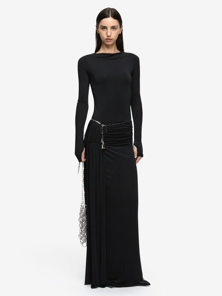 ANDREA LONG SLEEVE MAXI DRESS