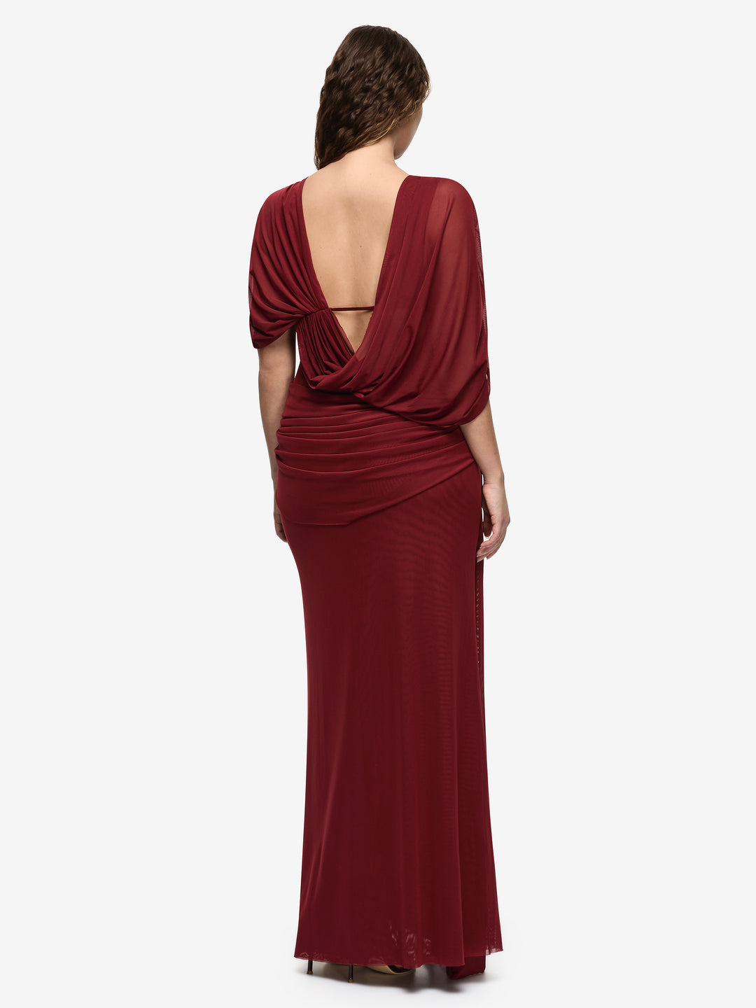ARIANNA DRAPE MAXI DRESS - ROSETTE