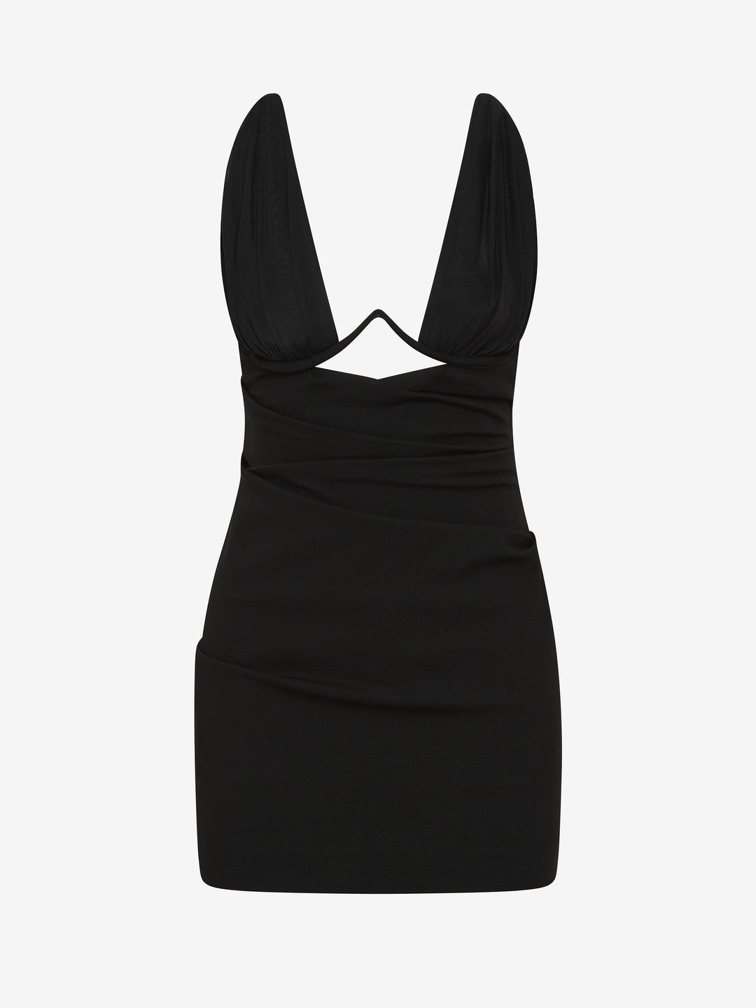 HENLEY MINI DRESS - BLACK