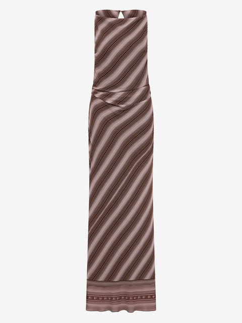 EVELY MAXI DRESS - GEO SCARF PRINT