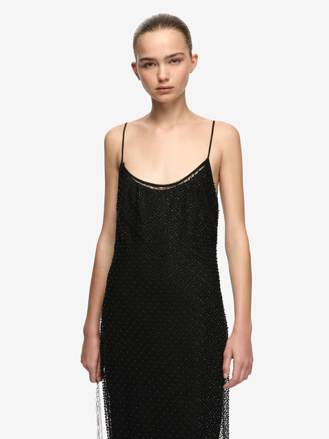 ARTEMI SCOOP MAXI DRESS - BLACK