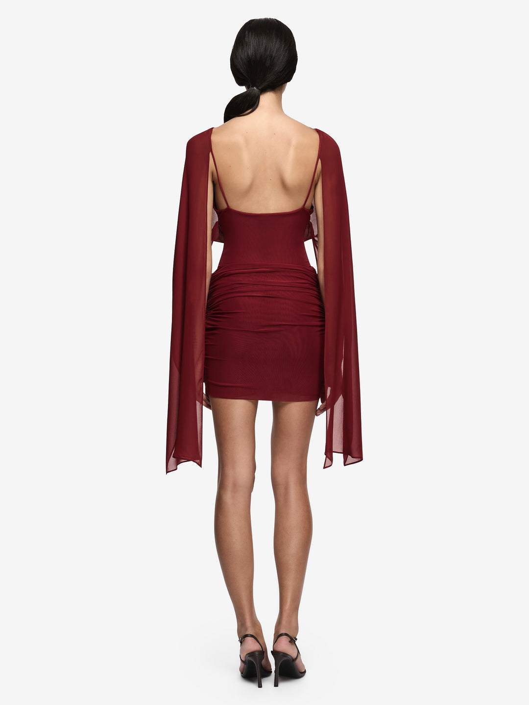 ADARA DRAPE MINI DRESS - ROSETTE