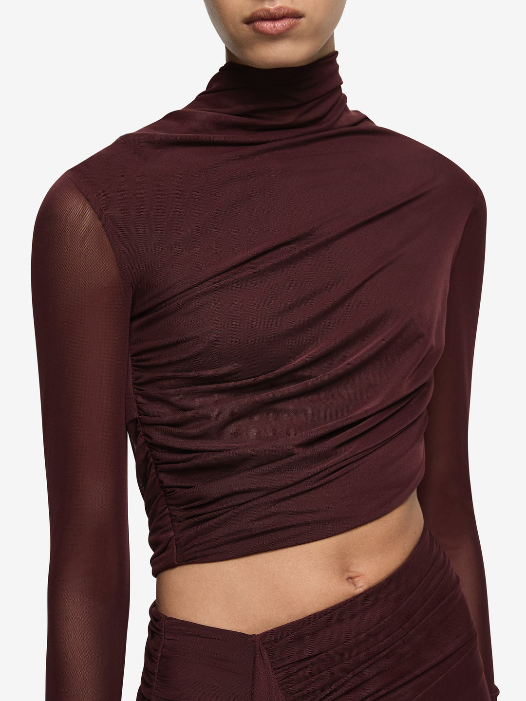 CONNI LONG SLEEVE MAXI DRESS - PLUM