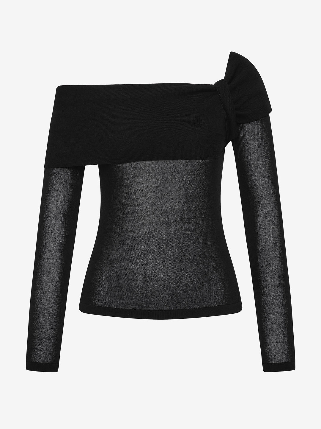 BIANCE LONG SLEEVE TOP - BLACK