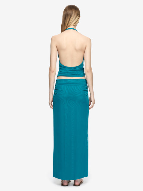 OLYSSIA KNOT SKIRT - JADE