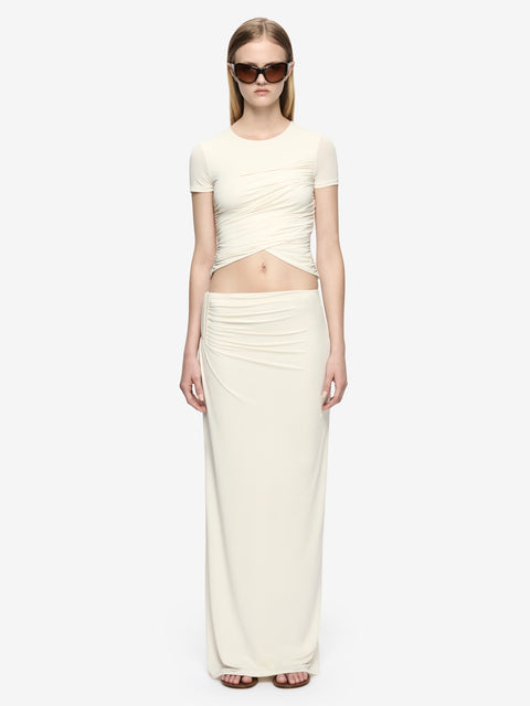 NIKO MAXI SKIRT - VANILLA