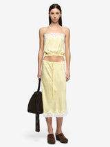 ZANA TOP - LEMON CREAM/IVORY